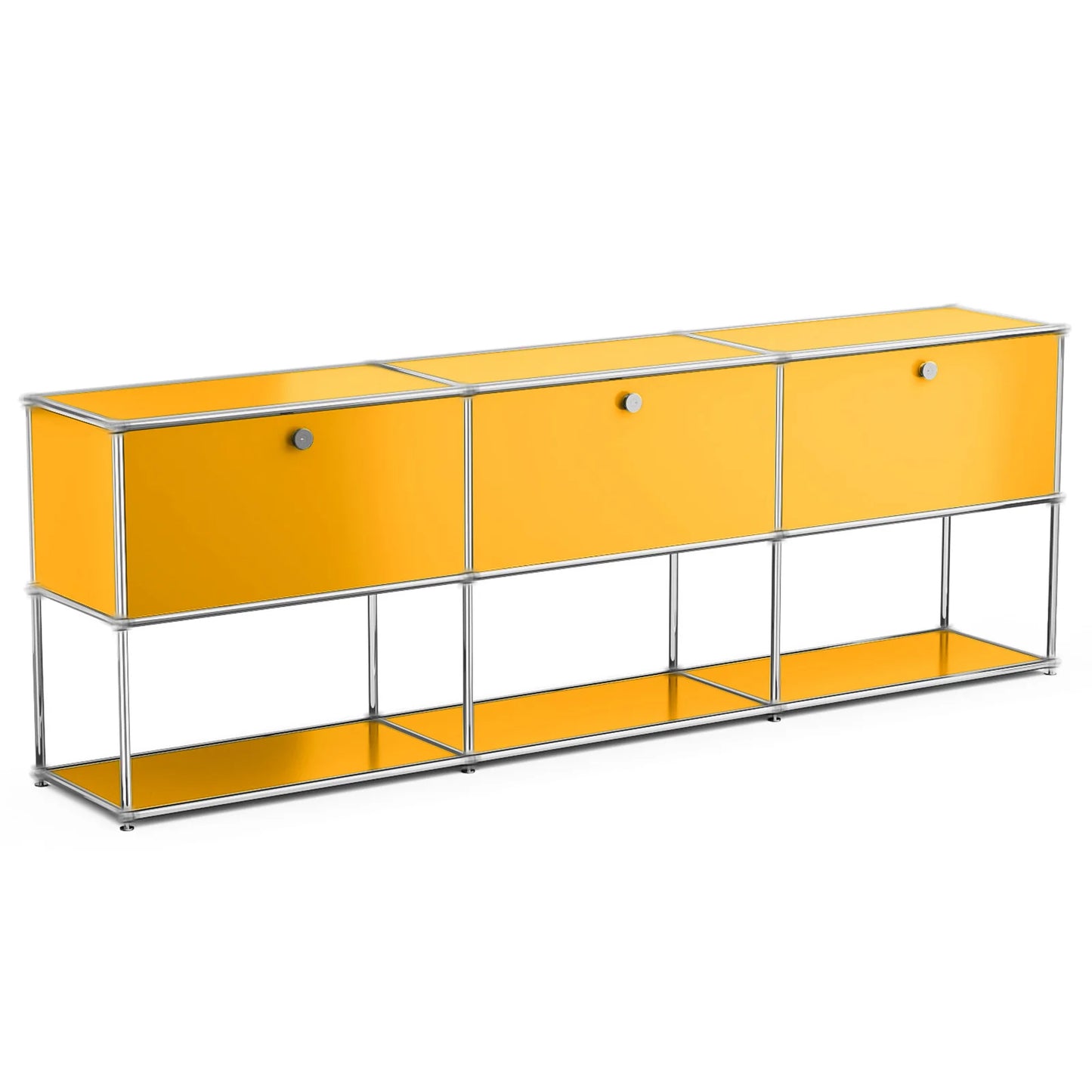 Modern Storage Cabinet Stainless Metal