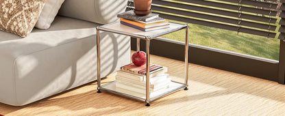 Modern Storage Cabinet Stainless Metal