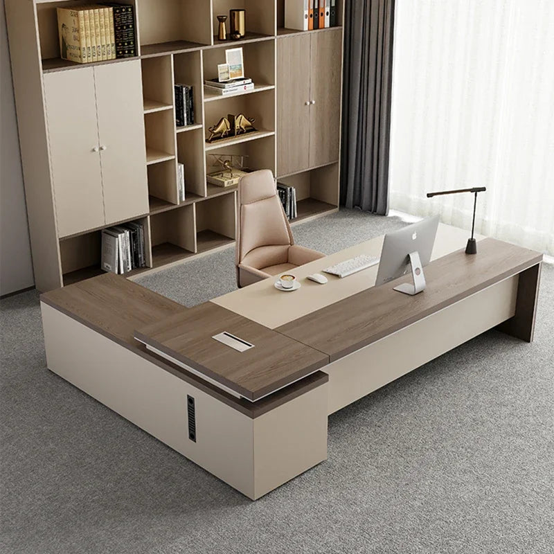 Luxury Simple Office Tables Desk 1 Person Minimalism